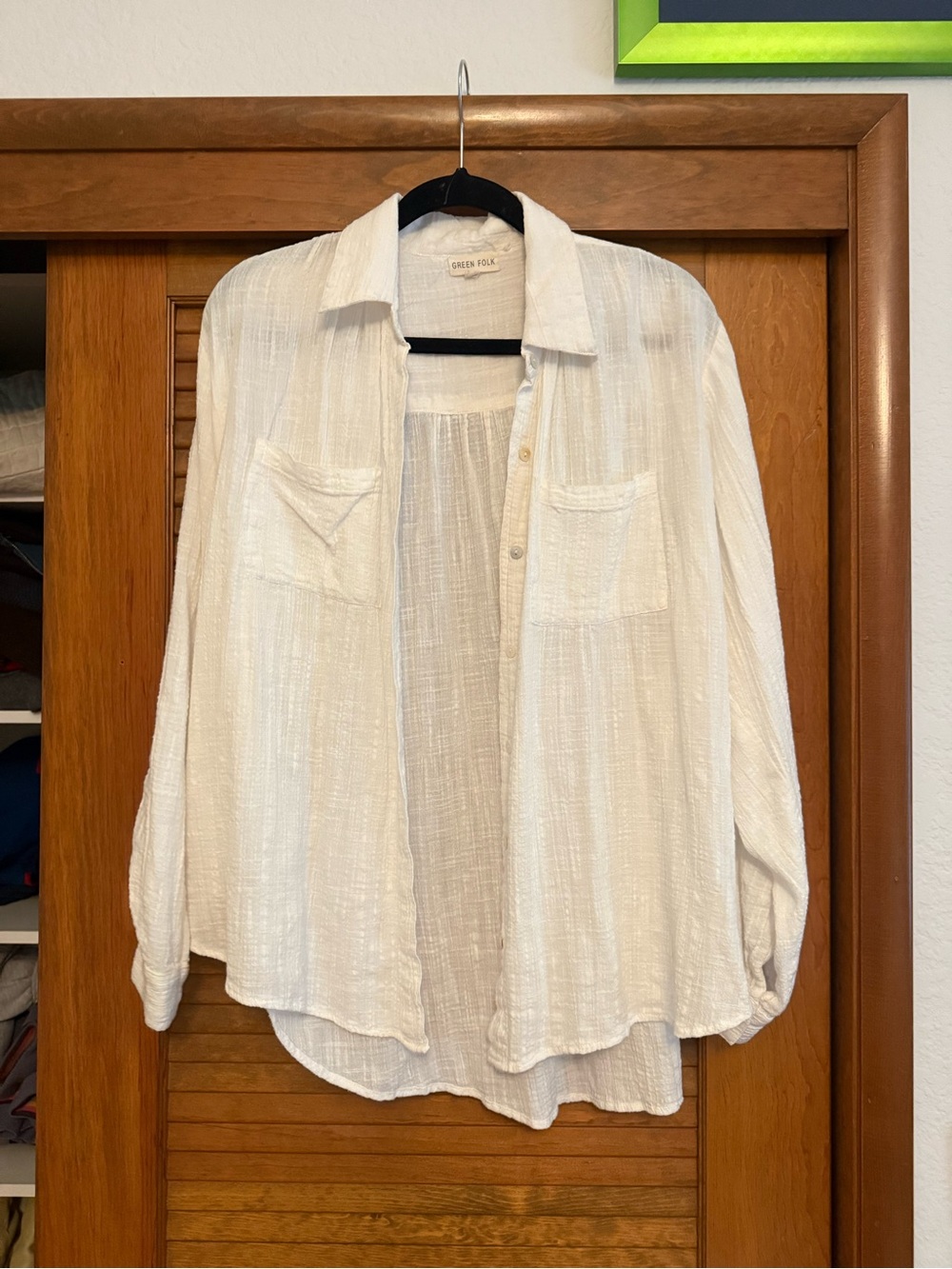 Lightweight White Button-Up Shirt